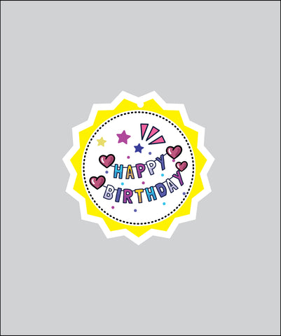 Design Tag for Packing 3d Birthday Tag