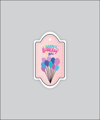 Design Tag for Packing 3d Birthday Tag