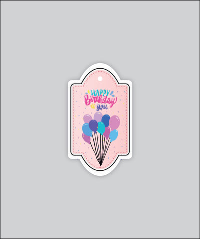 Design Tag for Packing 3d Birthday Tag