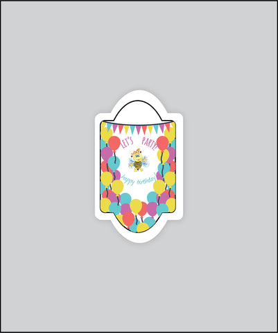 Design Tag for Packing 3d Birthday Tag