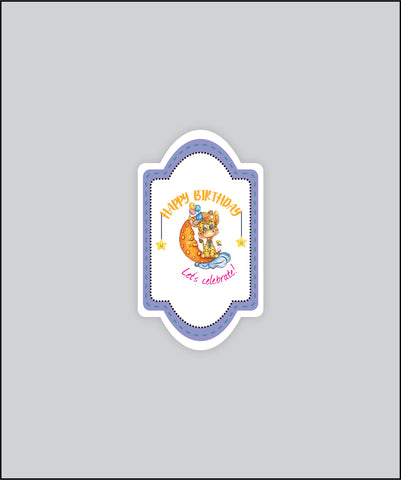 Design Tag for Packing 3d Birthday Tag