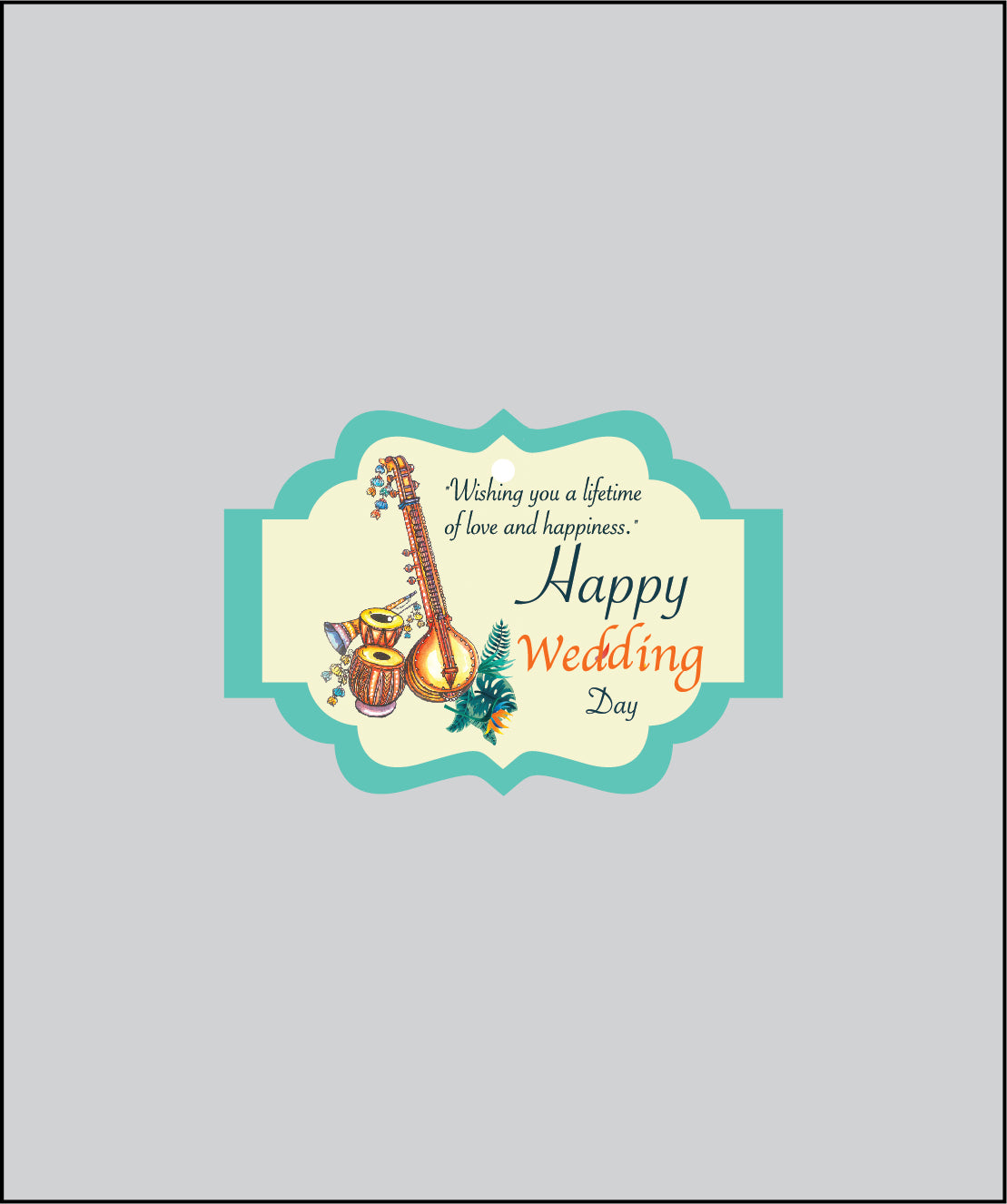 Design Tag for Packing 3d Wedding Tag