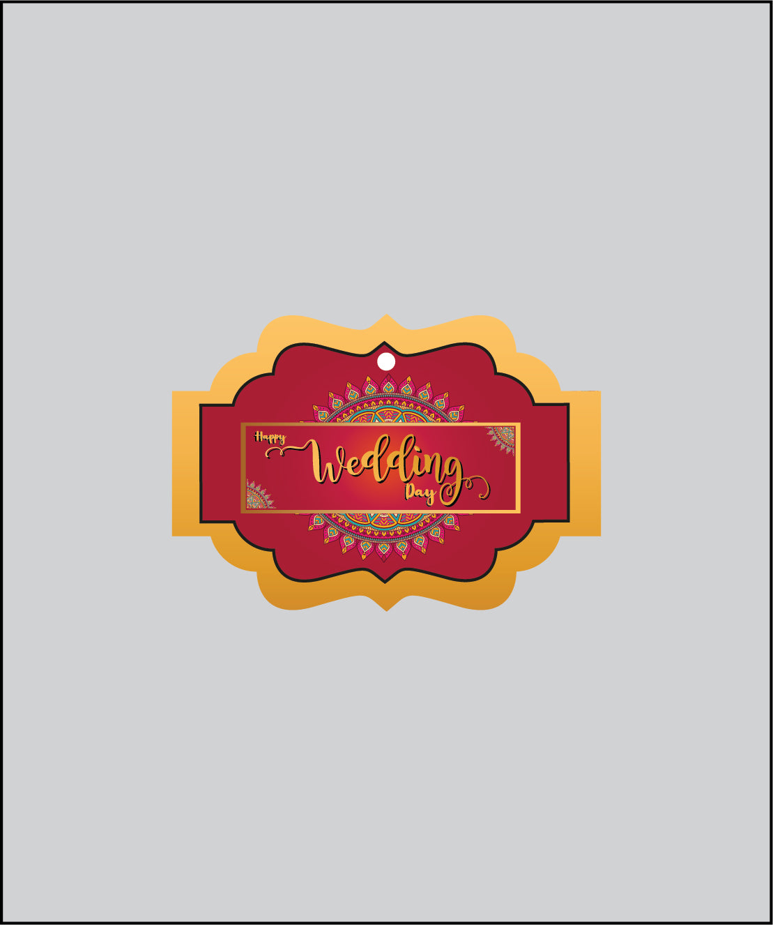 Design Tag for Packing 3d Wedding Tag