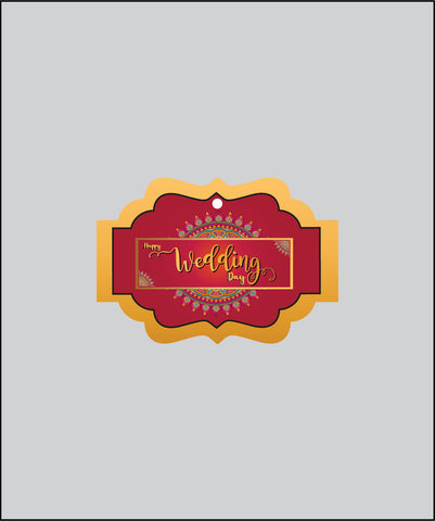 Design Tag for Packing 3d Wedding Tag