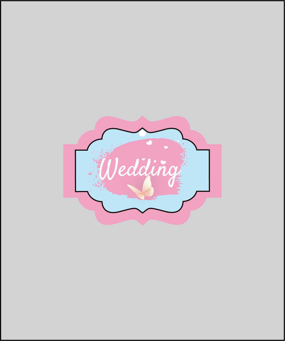 Design Tag for Packing 3d Wedding Tag