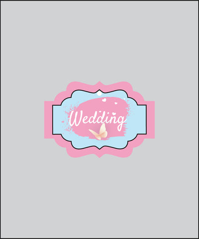 Design Tag for Packing 3d Wedding Tag