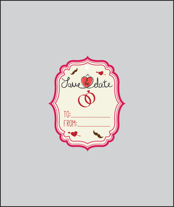 Design Tag for Packing 3d Wedding Tag