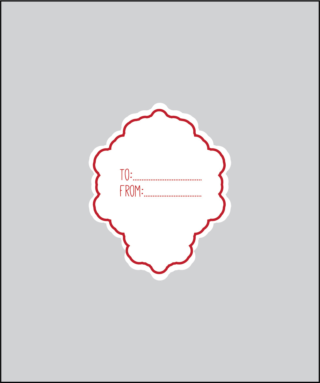 Design Tag for Packing 3d Wedding Tag