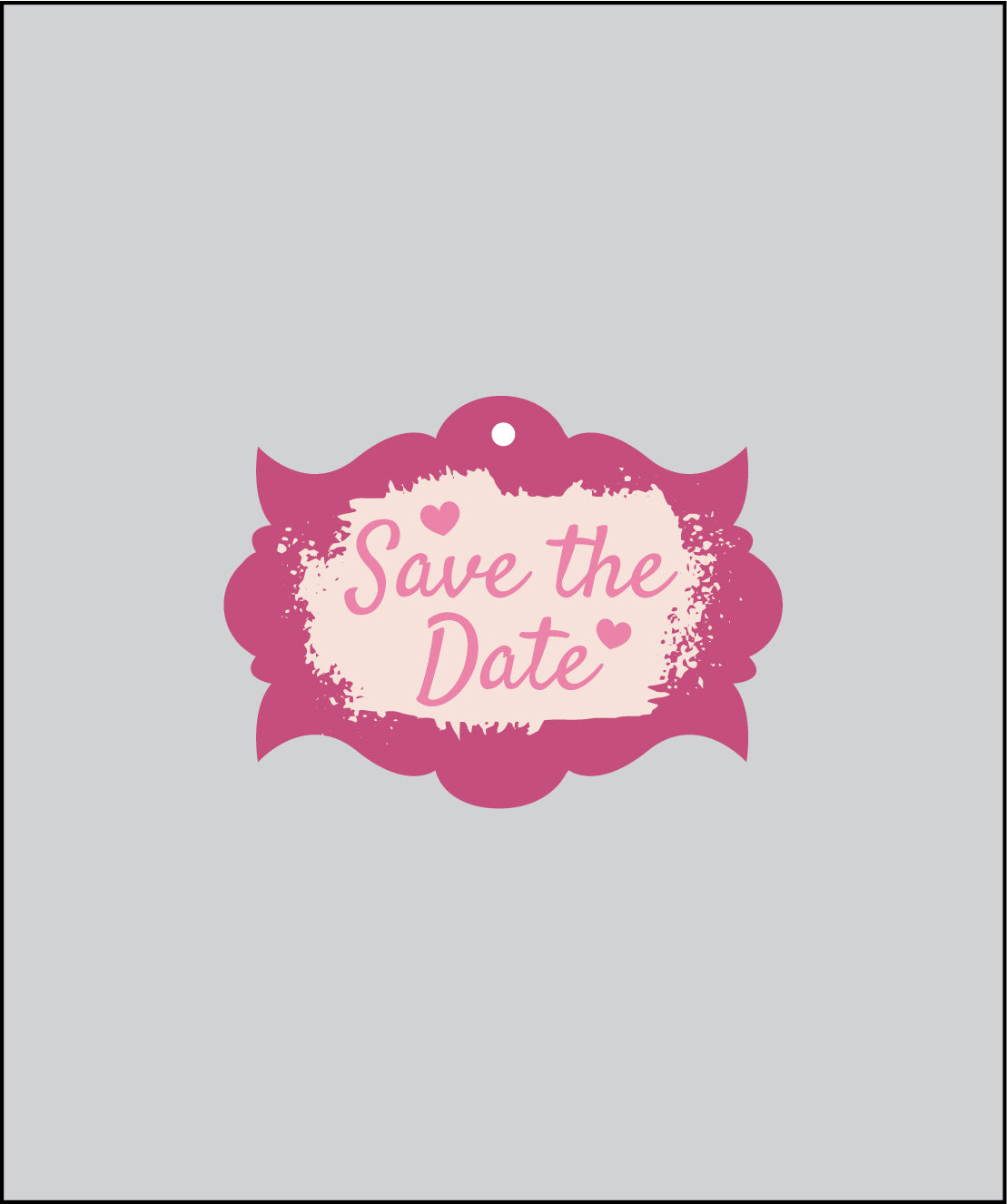 Design Tag for Packing 3d Wedding Tag