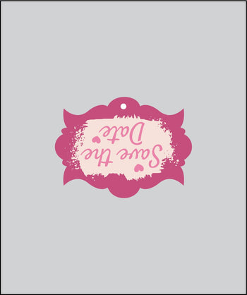 Design Tag for Packing 3d Wedding Tag