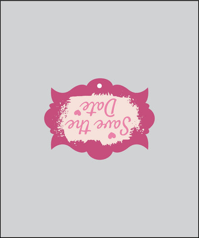 Design Tag for Packing 3d Wedding Tag