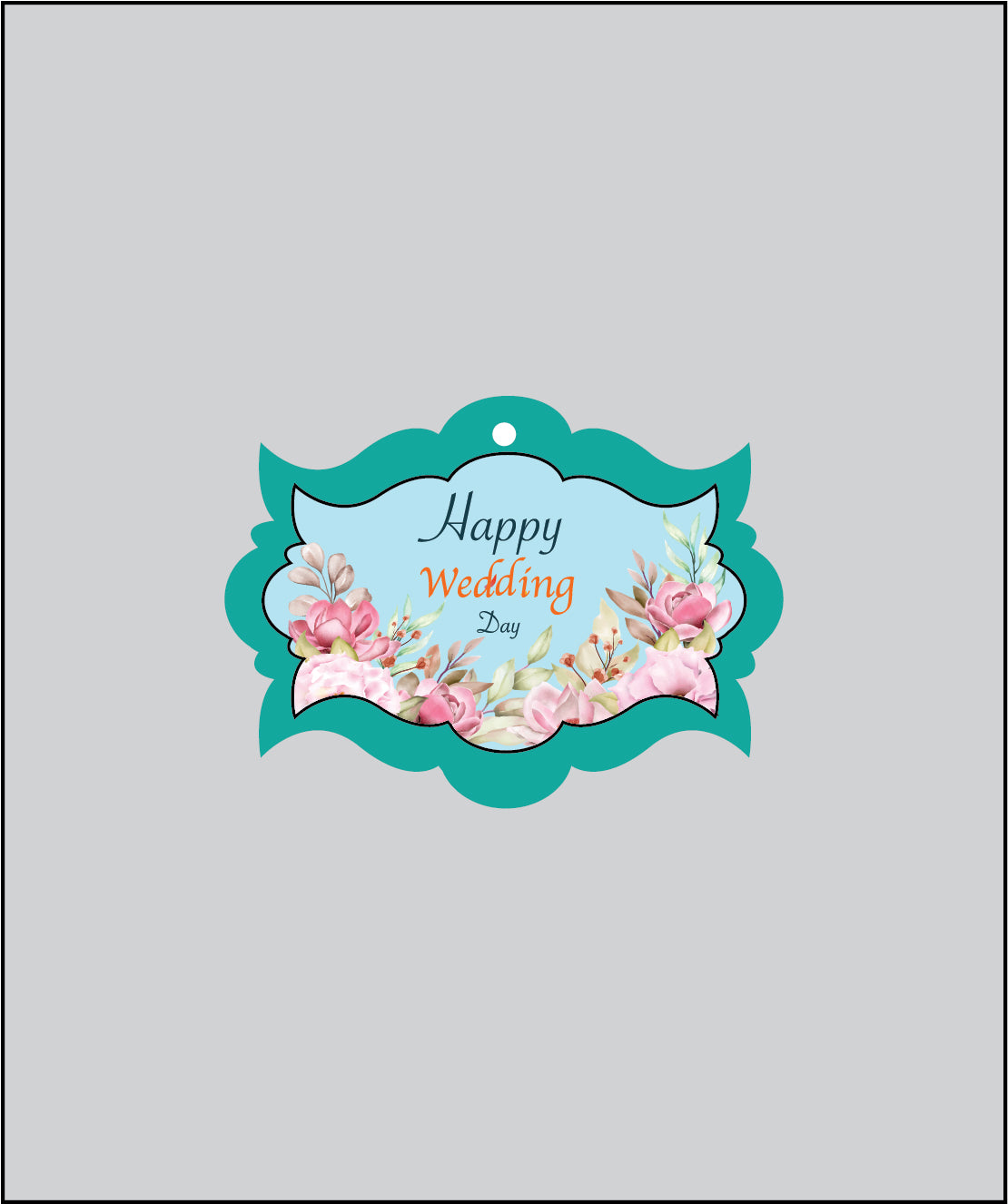 Design Tag for Packing 3d Wedding Tag