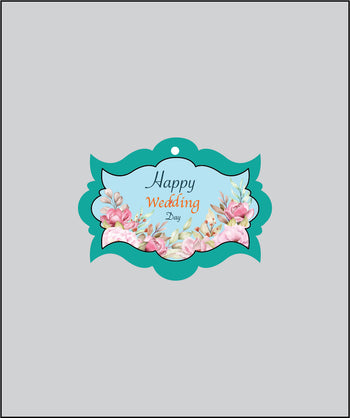 Design Tag for Packing 3d Wedding Tag