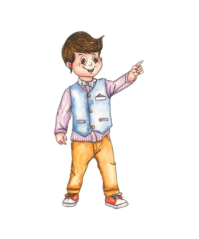 Design Tag for Packing 3d Character Tag