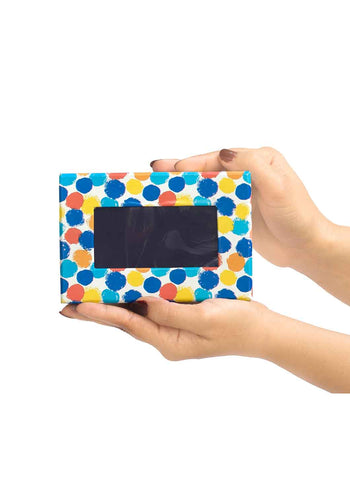 Blue Red Yellow Dotted Box -Window Dotted Box - Dots Pattern Box