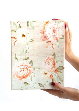 Peach and Yellow Flowers Design Box for Packing