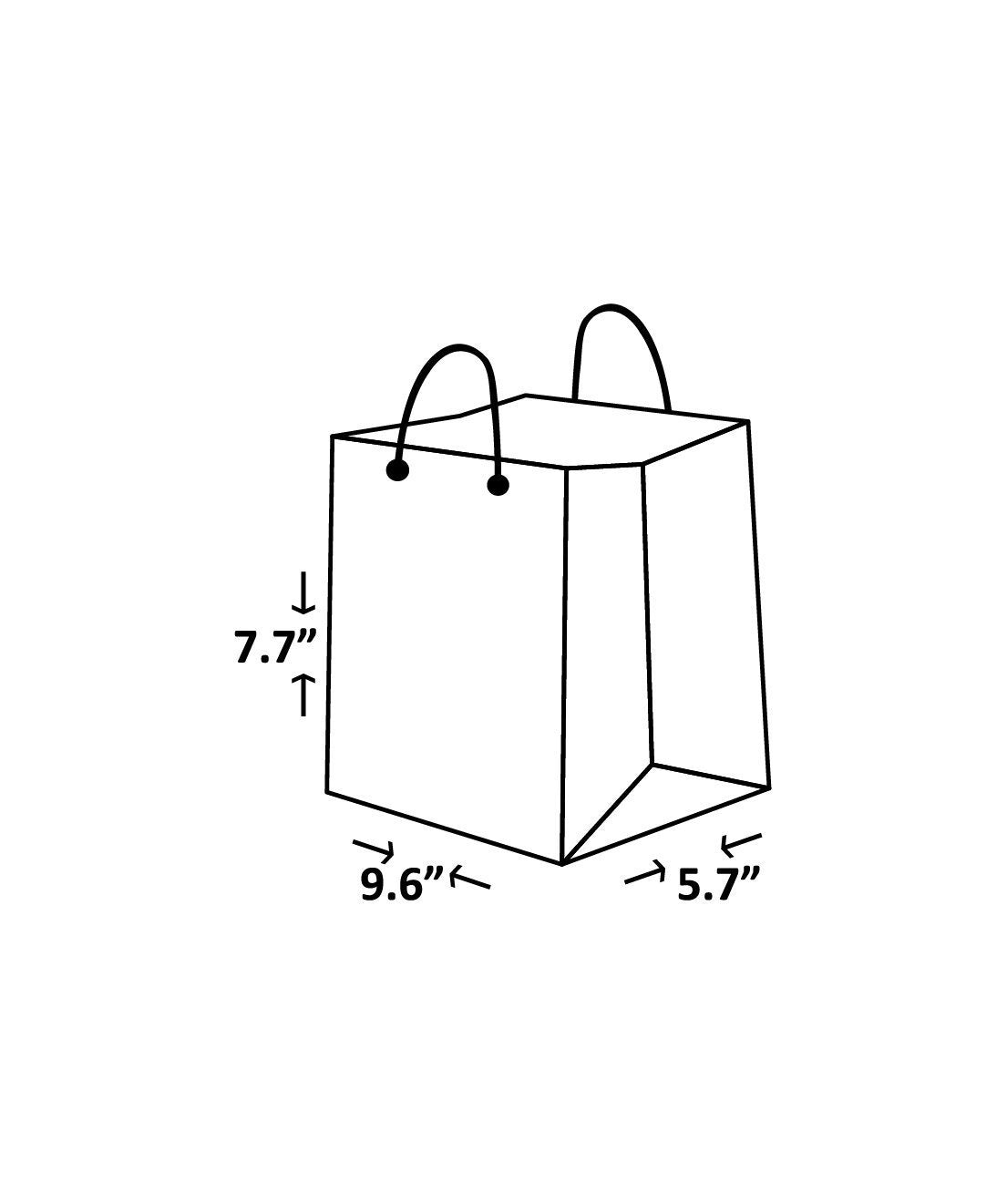 Craft Heart Pattern Paper Bag - Heart Print Design Paper Bag for Multipurpose Packing