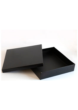Black Morocco Plain Design Box For Packing With Bag