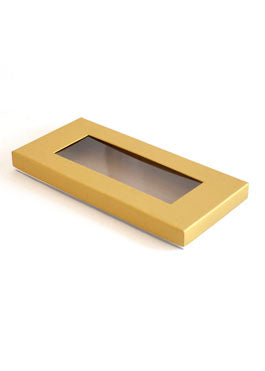 Plain Golden Design Box With Window Packing