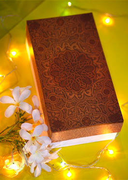 Brown and Gold Design Box for Packing